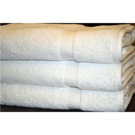 Rifz GOB Collection Cotton Bath Towels, White , 6PK GOB27541506